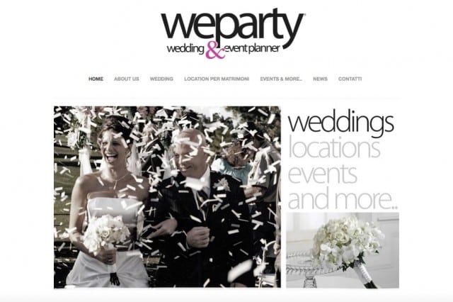 realizzazione sito wedding planner e agenzia di eventi