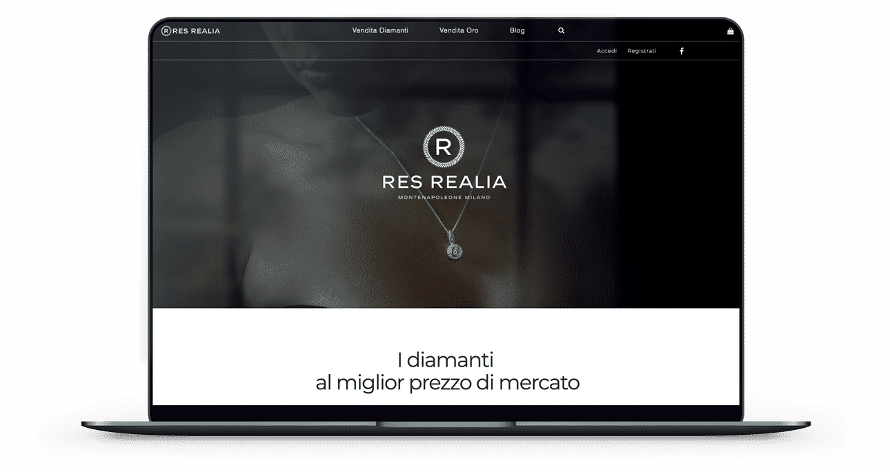 realizzazione sito e-commerce diamanti e oro