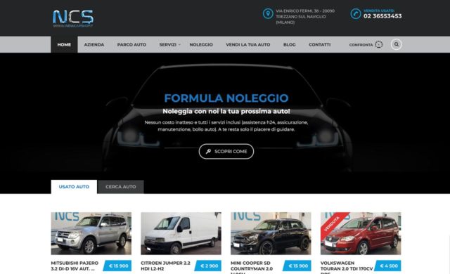 sito web per concessionario auto