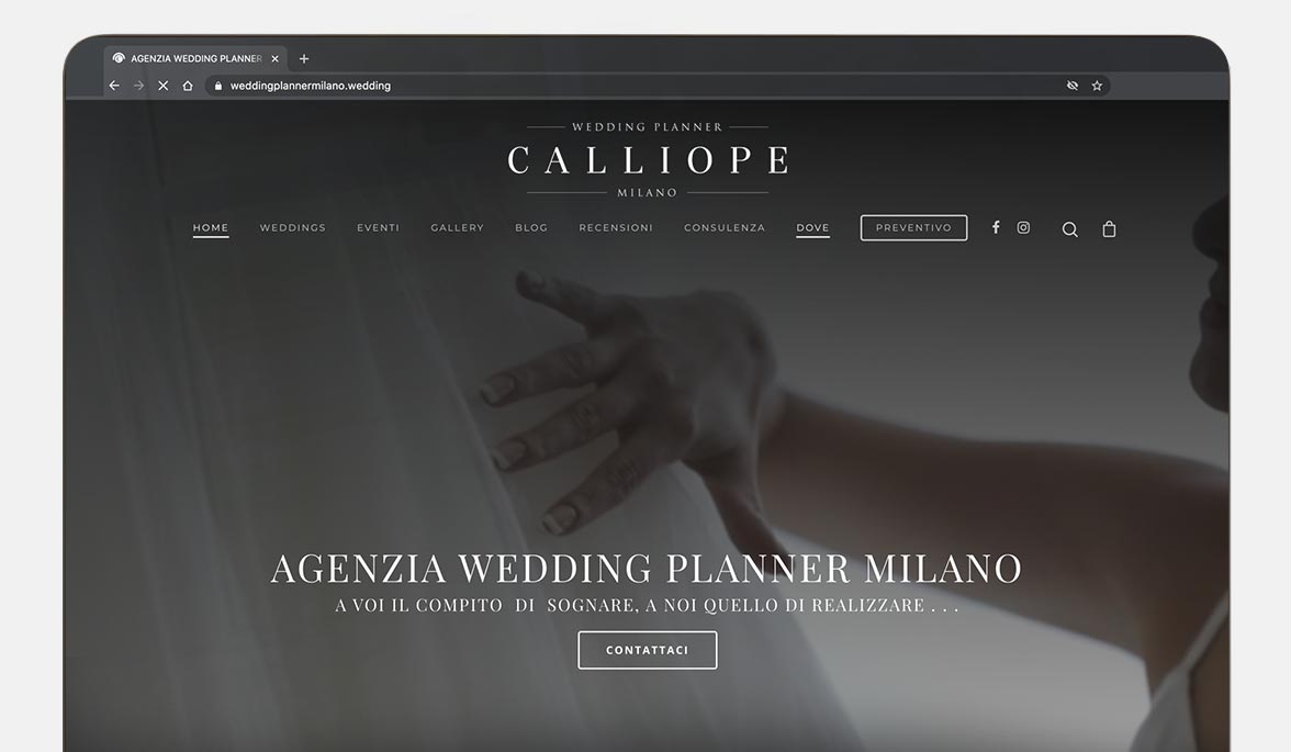 creazione sito agenzia wedding planner