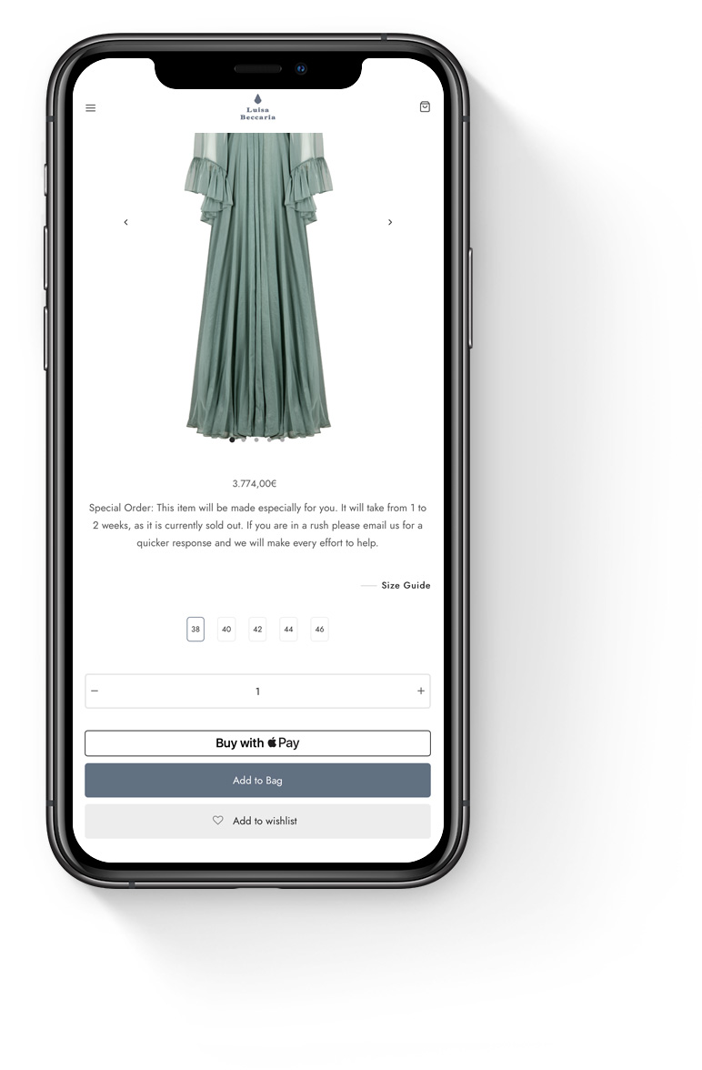 sito web ecommerce woocommerce smartphone mobile