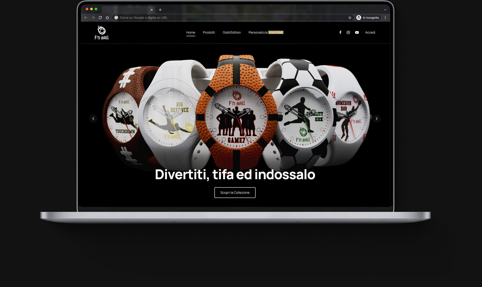 realizzazione sito web orologi