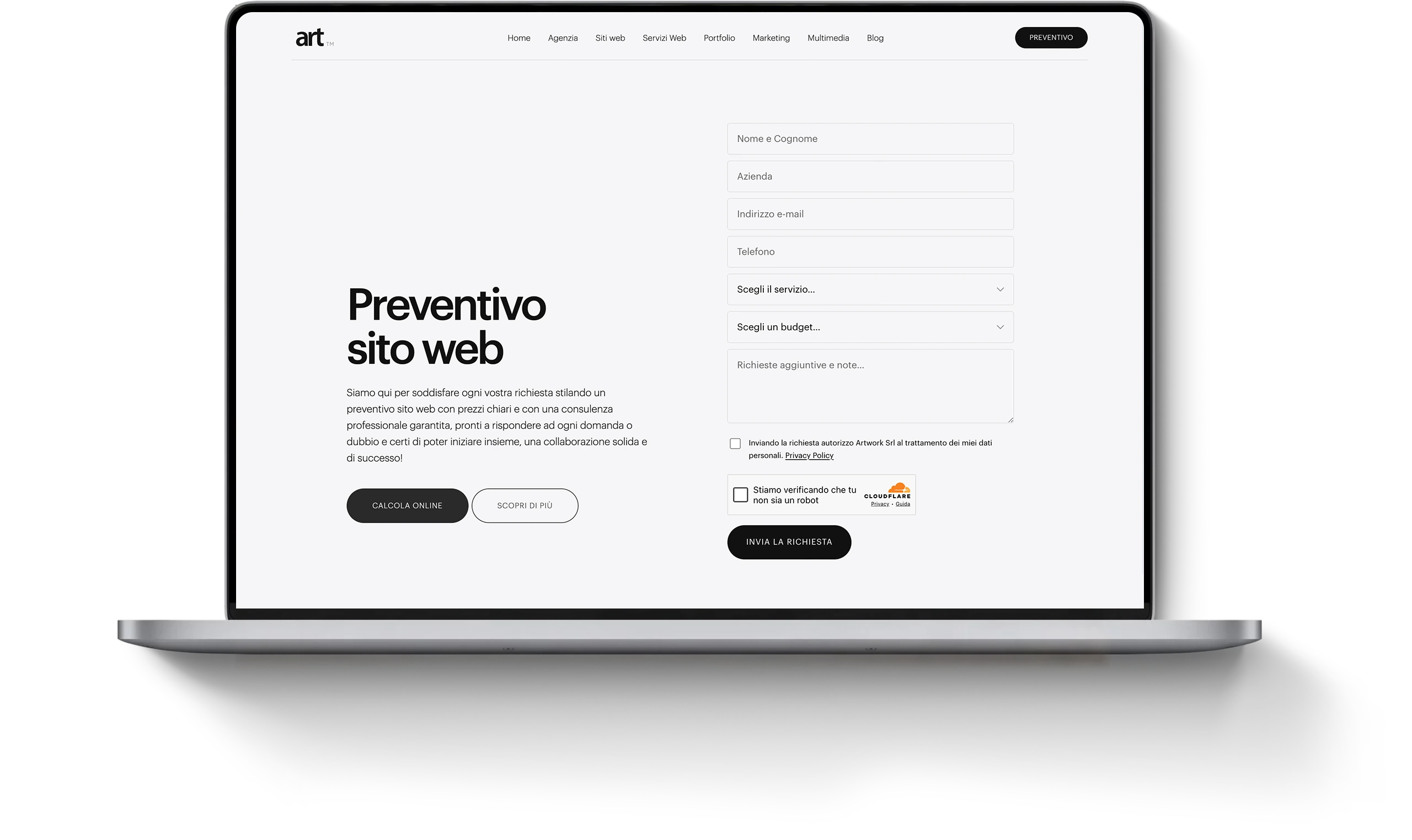 preventivo sito web