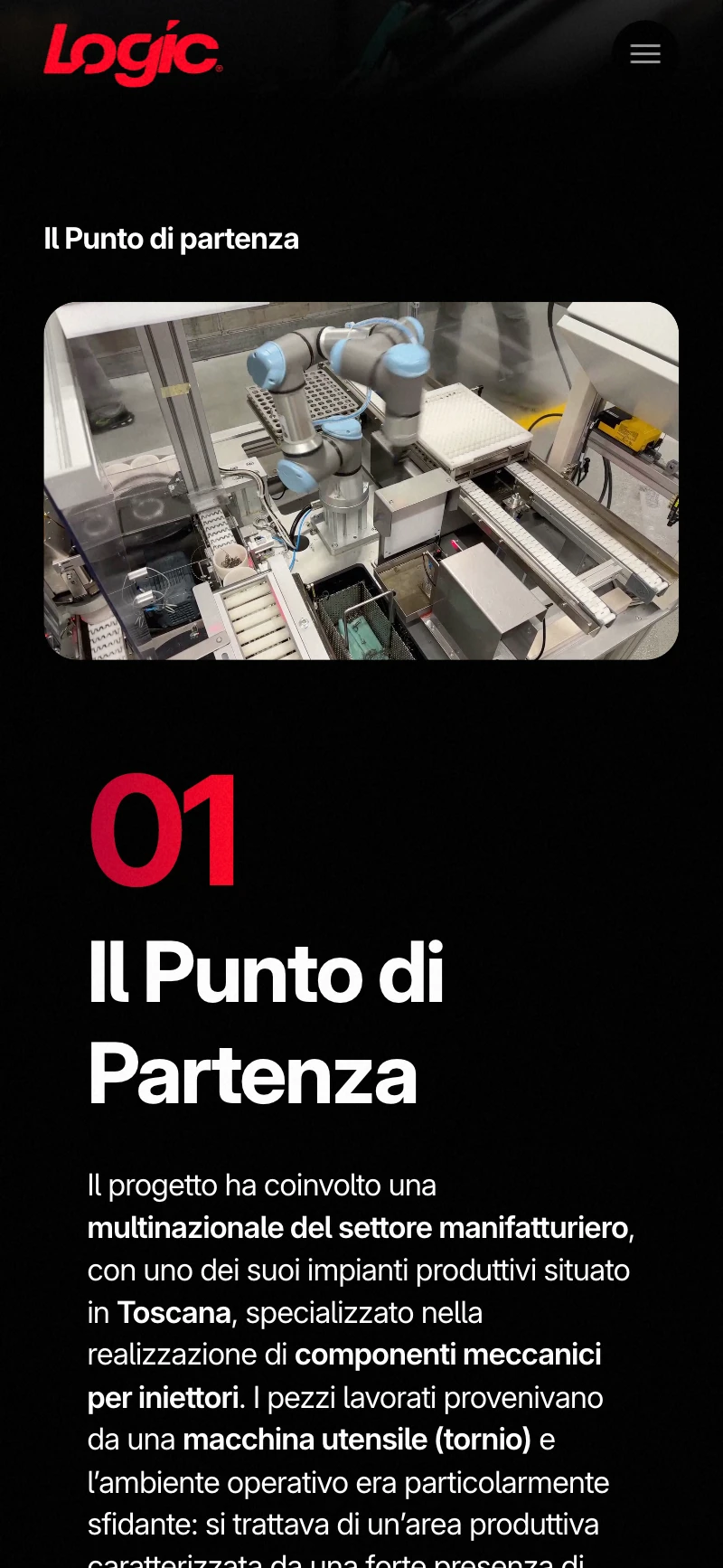 sito web industriale