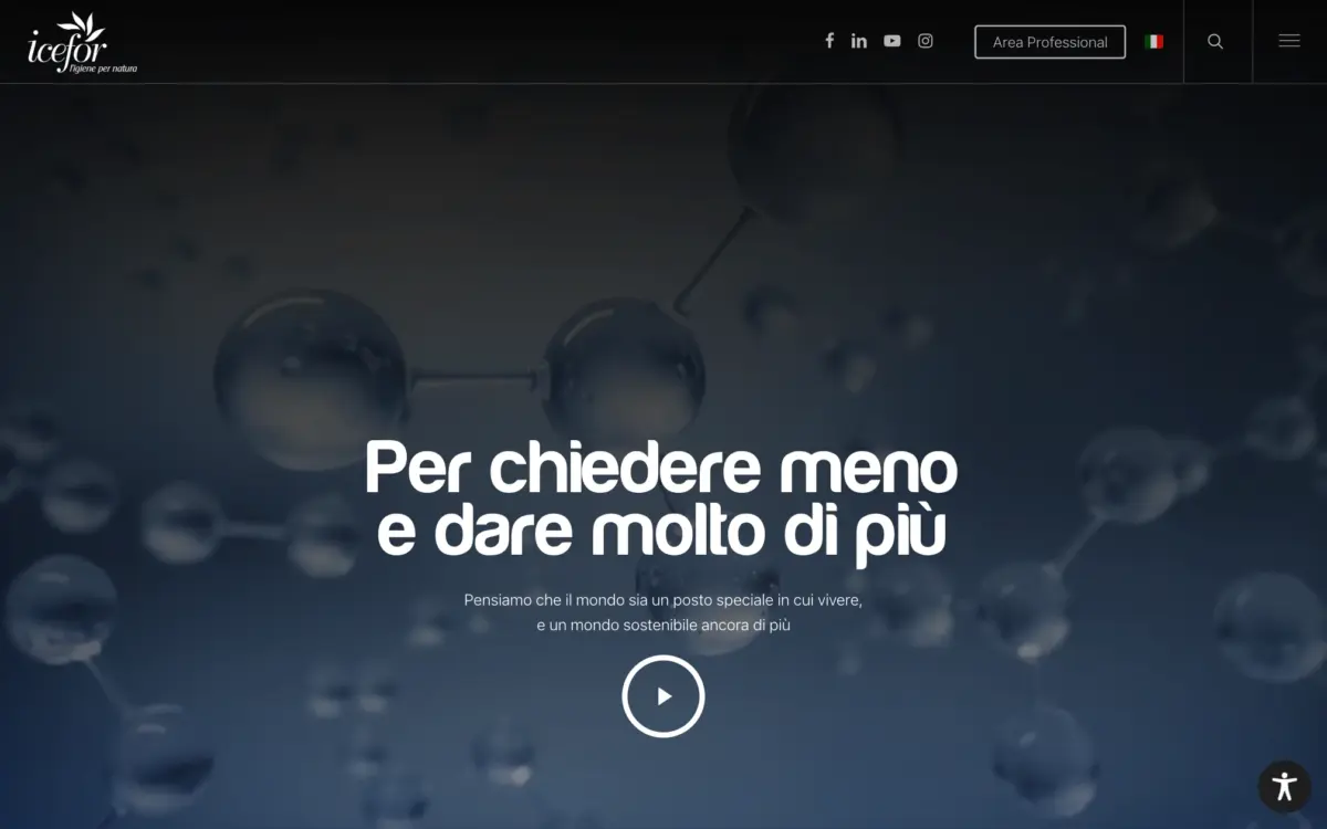 realizzazione sito web chimica